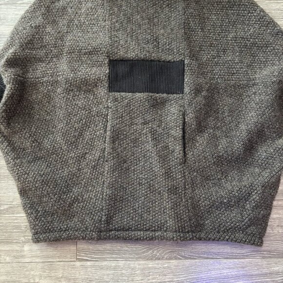 Melow By Melissa Bolduc Petrouchka Poncho Womens S/M Virgin Wool Pull Designer - Picture 3 of 15